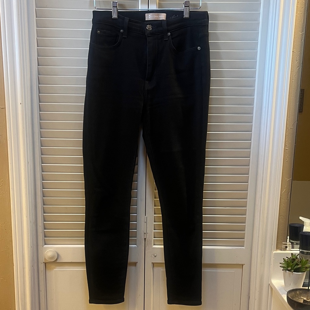7 For All Mankind Women's Classic Black Skinny Jeans